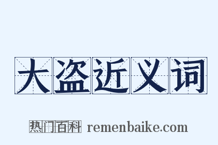 大盗近义词是什么意思的图片